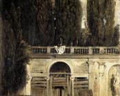 迭戈 罗德里格斯 德 席尔瓦 委拉斯贵支 : Villa Medici in Rome (Facade of the Grotto Logia)